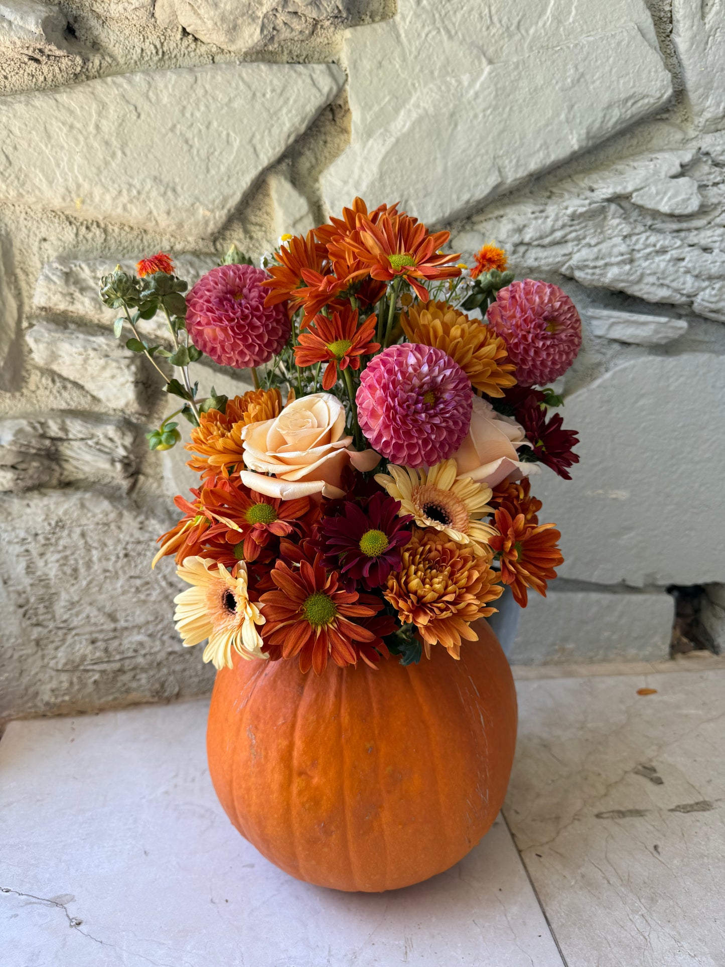 Pumpkin Flower Arrangement