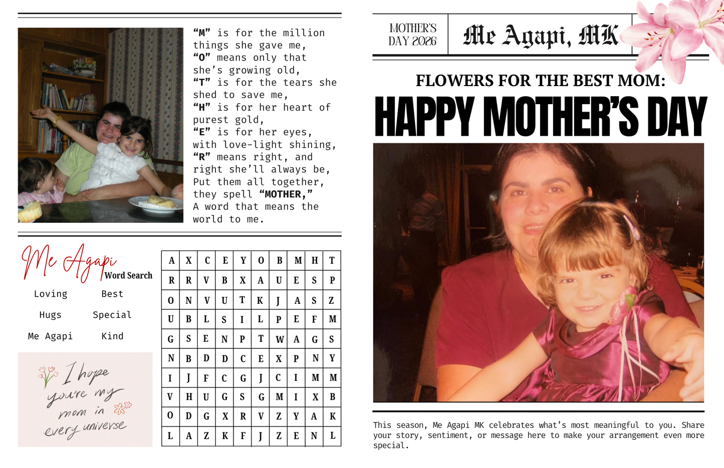 20 Tulips - Custom Newspaper Wrap